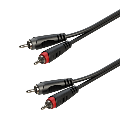 RACC130L2 Roxtone Ready audio cable connectors: 2xRCA-M - 2xRCA-M-2m (tulip-tulip)