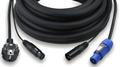 PNA500L10 Roxtone Готовий аудіо-сигнальний кабель комбінований з силовим кабелем, сіловой- перетин 3 x 1.5 мм, сигнальний 2 x 0,22 10 метрів
