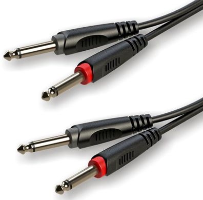 RACC100L3 Roxtone Ready Cables, connectors: 2xJack 6,3 (Mono) - 2xJack 6,3 (Mono) -3 meters