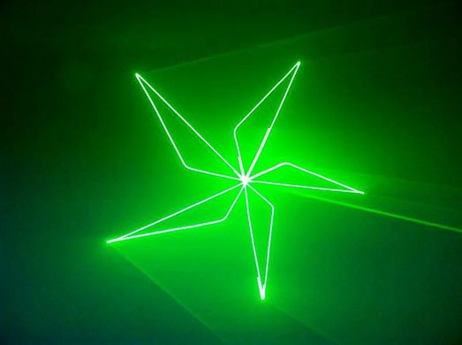 A100 100mW green laser animation