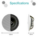 DSPPA DSP5211 New 10W Coaxial Frame-less Ceiling Speaker