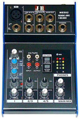 ME502 JB sound mixing console 1 + 2 mono stereo channels