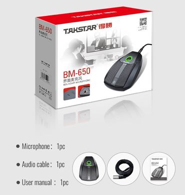 Takstar BM-650 - omnidirectional microphone boundary layer with touch controls