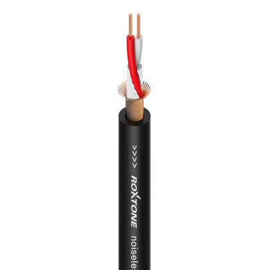 MC002-BK Roxtone Мікрофонний кабель симетричний, діаметр 6 мм, 2 x 0.22 мм