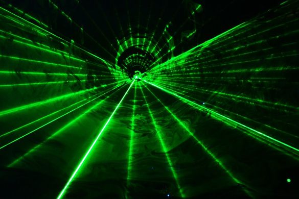 A300 300mW green laser animation