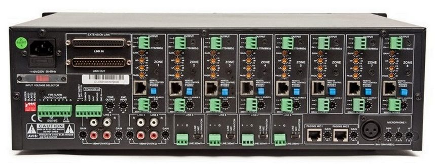 T-8000 ITC Аудиоматричный контроллер 8х8 / 8 линейных и 3 микрофонных входа