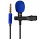 JB-510MB (BLUE) Петличный микрофон разъем mini jack 3.5 для смартфона iphone, андроид, планшета