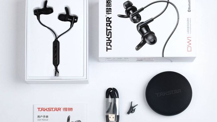 DW1 TakstarSportivnye bluetooth-ear headphones (Bluetooth)