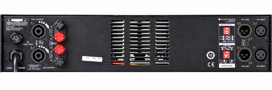 L1,0s Soundstandard Power Amplifier 2 * 500W at 4 ohms