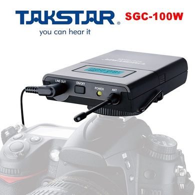 SGC-100W lapel radio for photo and video cameras
