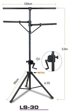 LS-30 JB sound double T-shaped stand with winch
