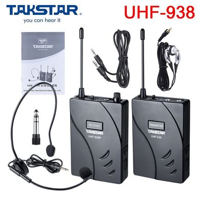 UHF-938 Takstar Радиосистема тур гид для экскурсий (Передатчик1шт+Приемник1шт)
