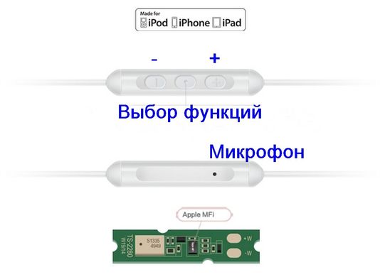 TS-2280 GOLDEN Takstar Наушники Hands-free/гарнитура Apple MFi сертификат, идеально совместима с iPhone, iPad и iPod