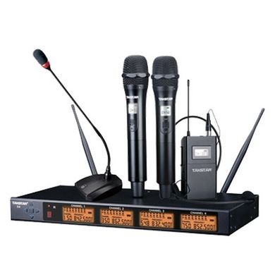 X4 Takstar Приймач радіосистеми 4х канальний на 4 передавача з вільним вибором конфігурації пристроїв, що підключаються