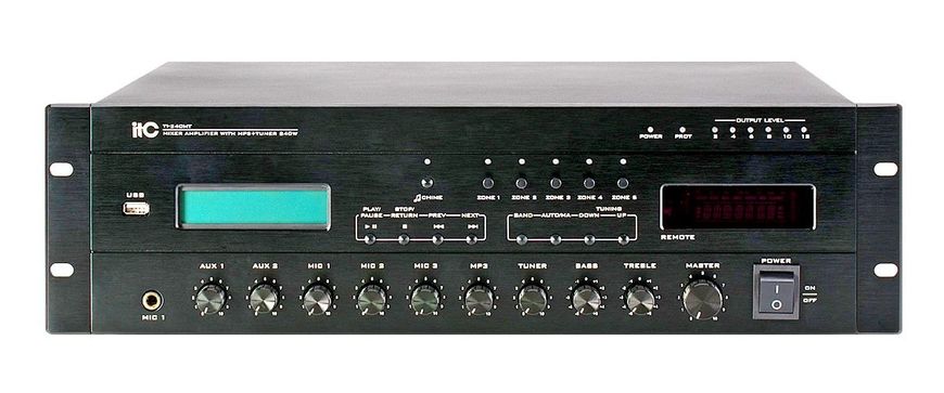 Ti-240MT ITC Power Amplifier translational 5-zone with a USB player and tuner 240W