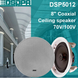 DSPPA DSP5012 35W Coaxial Frameless Ceiling Speaker