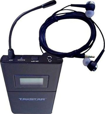 WPM-200R Несуча частота: 780-789 МГц - напоясний приймач для системи персонального моніторингу WPM-200, в комплекті з навушниками