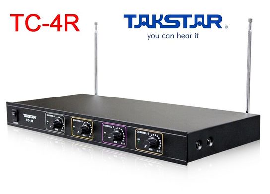 TC4R Takstar Приемник радиосистемы 4х канальный на 4 передатчика со свободным выбором конфигурации подключаемых устройств