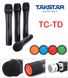 TC-TD Takstar Ручной вокальный микрофон для 4х канальной радиосистемы Takstar TC4R (выбираемая опция к приемнику TC4R)