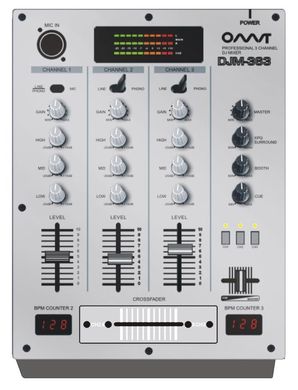 DJM363 DJ Mixer 3 channel