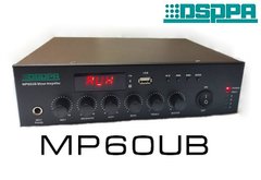 DSPPA MP60UB — це міні-цифровий підсилювач 60Вт Class D, розміром 1,5U з USB/FM і Bluetooth