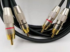 DUL012--3m Готовий інструментальний кабель Роз'єми: 2xRCA-M - 2xRCA-M 3 метри